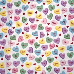 Candy Valentine Hearts Cotton Fabric by Brother Sister Design Studio - 1/2 Yard